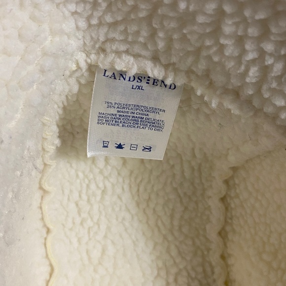 EUC Vintage Lands End Hat, Fleece, Sherpa, Bucket Hat, Sz L/XL, Winter, Snow - Picture 5 of 7